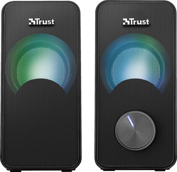 Trust PC-Lautsprechersystem Arys Compact RGB 2.0 Speaker Set Schwarz