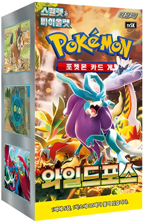 Pokémon Booster Box Wild Force Booster KOREAN