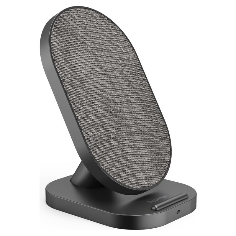 Hama QI-Ladestation / Wireless charger QI-FC10S-Fab, Schwarz