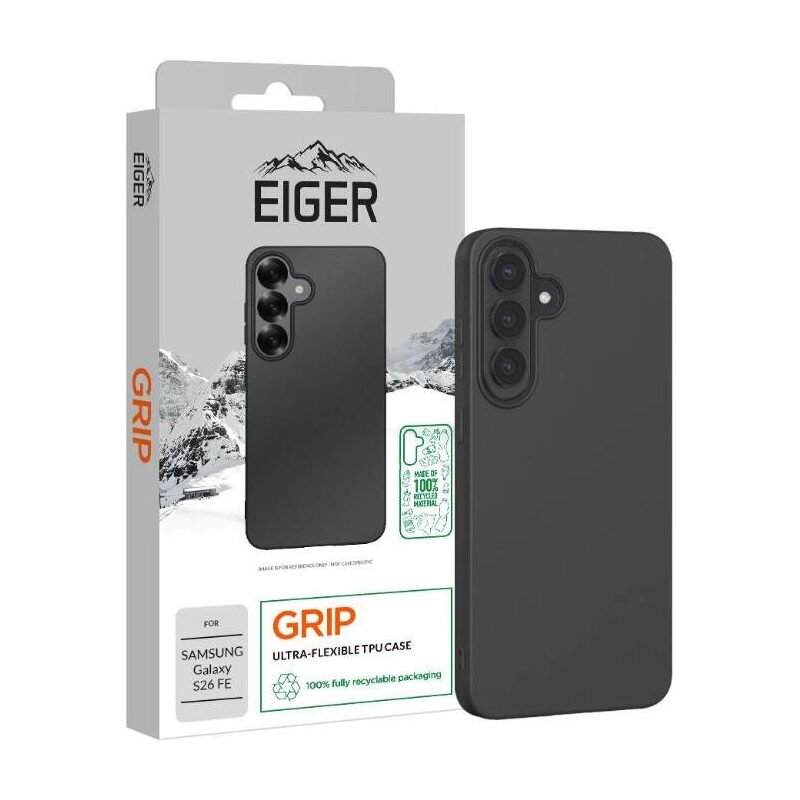 Eiger Grip Case Flexi TPU schwarze Hülle perfekt für die Präsentation Ihres Gerätes