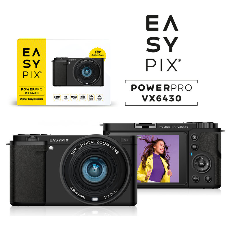 Easypix Digitalkamera POWERPRO VX6430, Schwarz