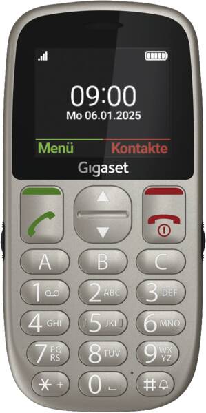 Gigaset Tastatur-Handy GL395 Silber