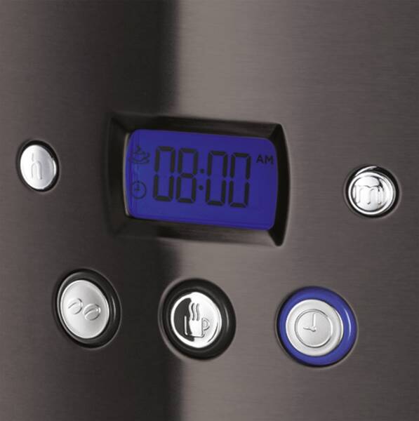 Russell Hobbs Filterkaffeemaschine Matte Black Digitale Glas Schwarz-Matt