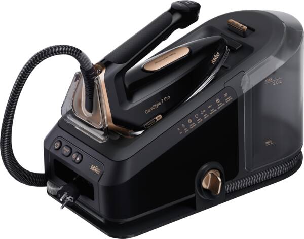 Braun Domestic Home Dampfbügelstation IS 7286 BK CareStyle 7 Schwarz-Kupfer