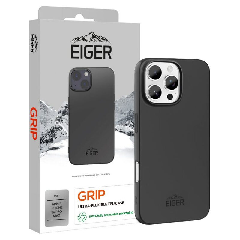 Eiger Grip Case iPhone 16 Pro Max schwarz