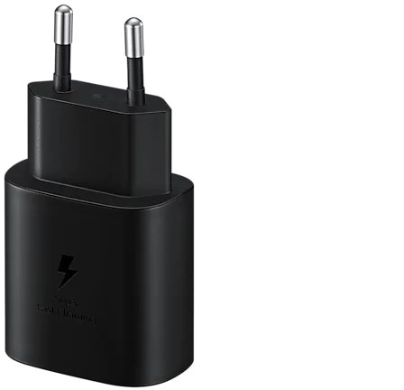 Samsung Schnellladegerät 25W USB USB-C ohne Kabel schwarz