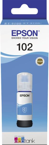 Epson Nachfülltinte 102 EcoTank Nachfülltinte 70ml Cyan