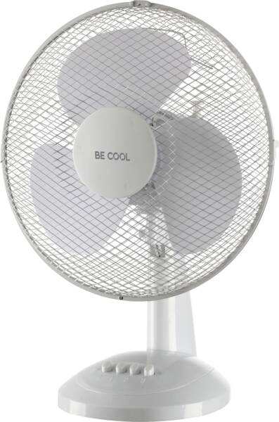 BE COOL Tisch-Ventilator BC12TF Weiss