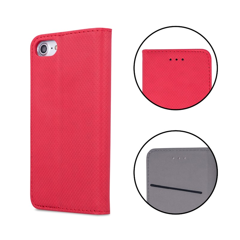 Smart Magnet case for Samsung Galaxy S24 Plus red