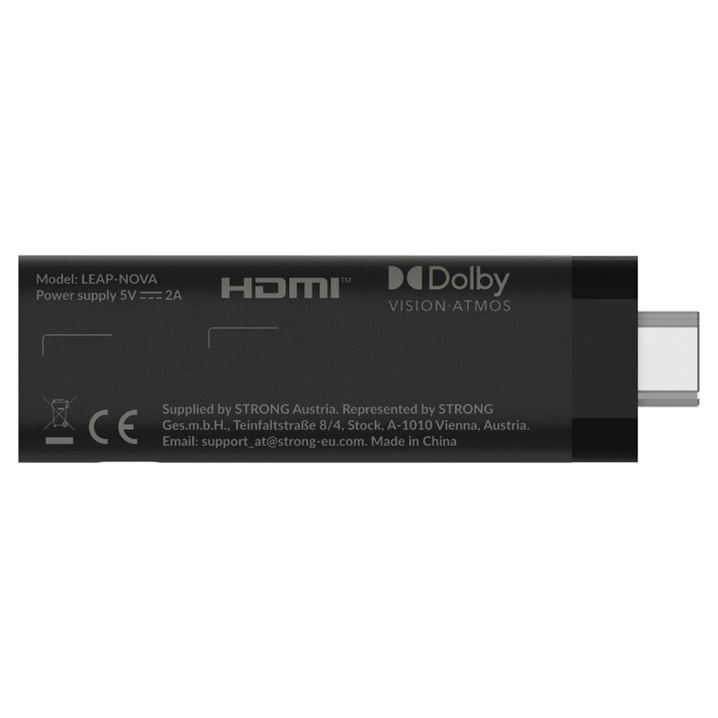 Strong LEAP-NOVA 4K Google Android TV UHD Streaming Stick, schwarz