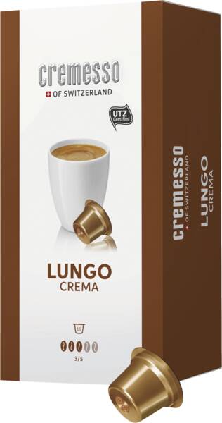 Cremesso Kaffee Crema Lungo (Packungsinhalt: 16 Kapseln) Braun