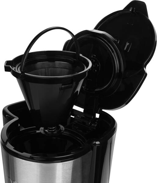 Russell Hobbs Filterkaffeemaschine Compact Home Mini Glas Edelstahl-Schwarz