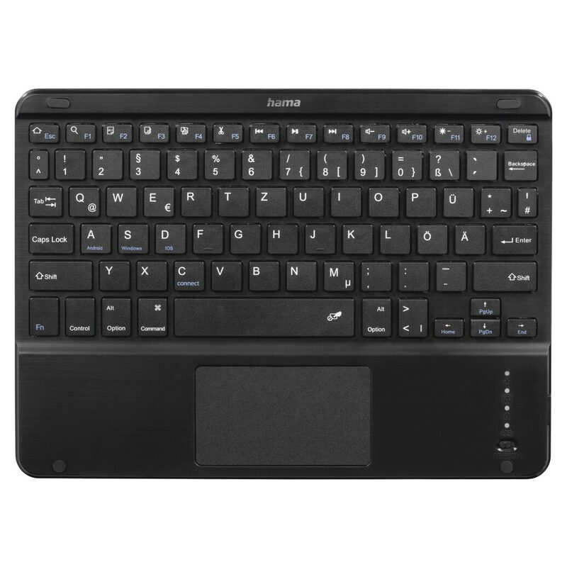 HAMA Tablet-Tasche mit Bluetooth-Tastatur Premium Apple iPad 10 + iPad 11 10.9/11.0 (2022/2025) , Schwarz