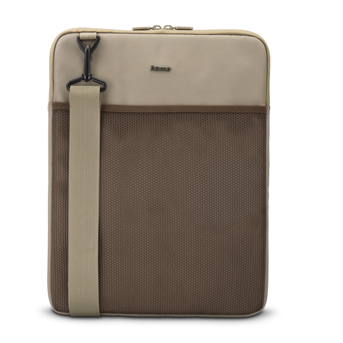Hama Laptop-Sleeve "To Go" zum Umhängen, von 40 bis 41 cm (15,6" - 16,2"), Bg-Br
