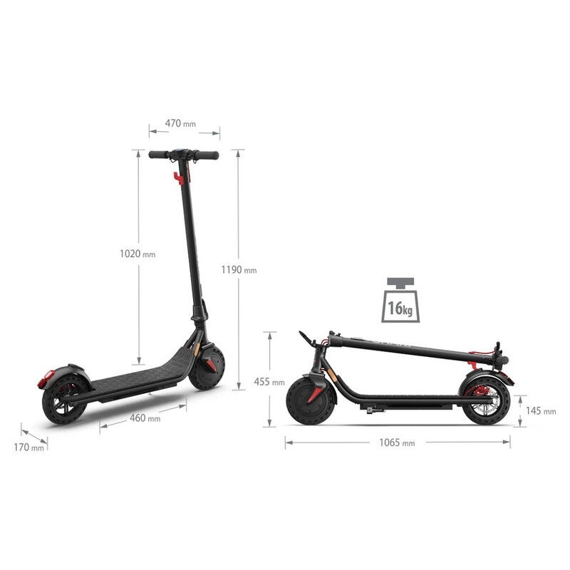 Sharp KS1A E-Scooter Display 6,6Ah schwarz