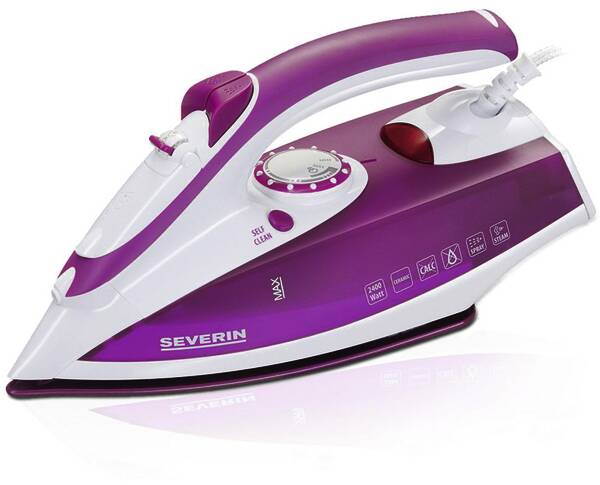 Severin Dampfbügeleisen BA 3243 Weiss-Violett