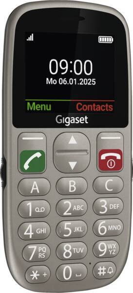 Gigaset Tastatur-Handy GL395 Silber