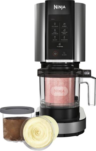 Ninja Eismaschine NC300EU Creami Schwarz-Silber