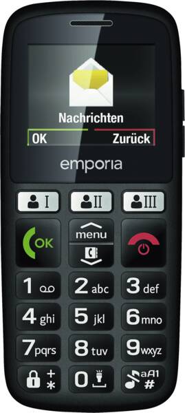 Emporia Tastatur-Handy emporiaHAPPY Schwarz