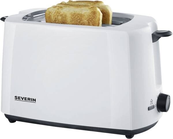 Severin 2-Scheiben-Toaster AT 2286 Weiss-Schwarz