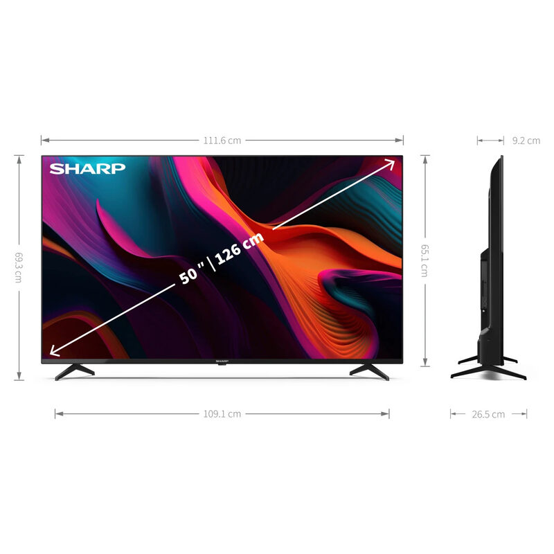 Sharp 50 Zoll GL4260E 4K UHD LED TV schwarz