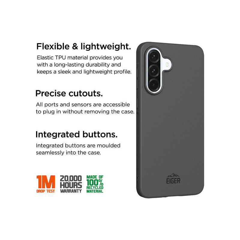Eiger Grip Case Samsung A36/A56 schwarz
