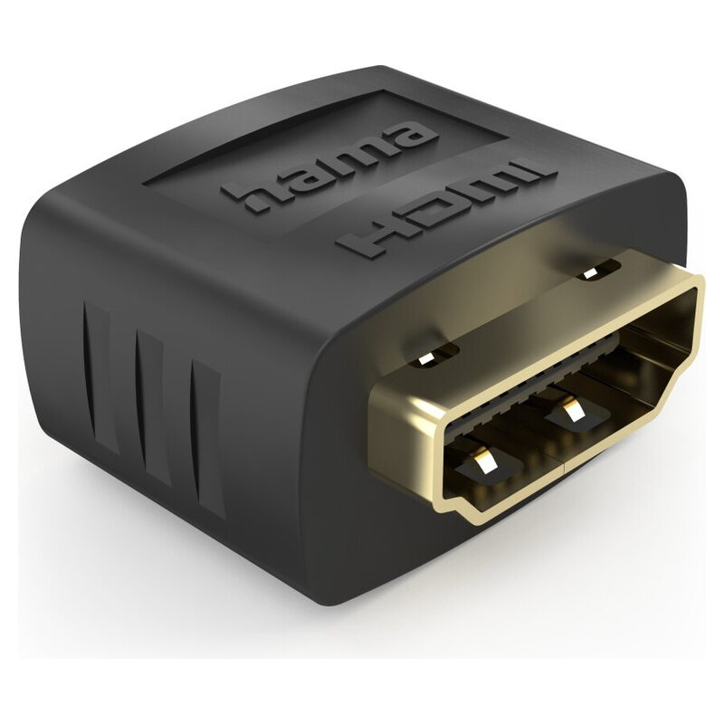 HAMA HDMI-Adapter, Ultra-HD 8K, vergoldet, schwarz