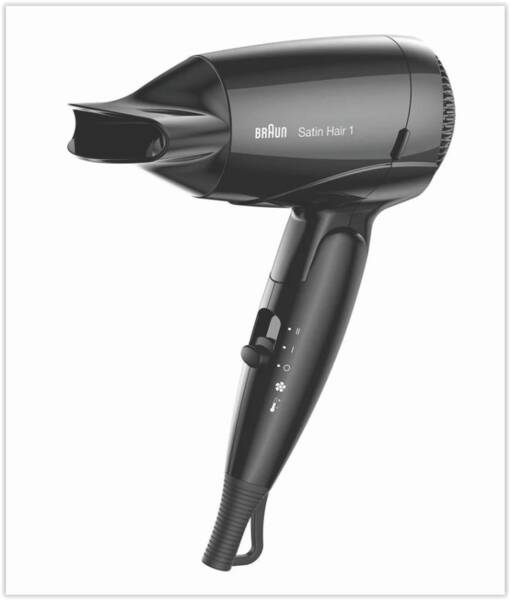 Braun Haircare Reise-Haartrockner HD 130 Satin Hair 1 Schwarz