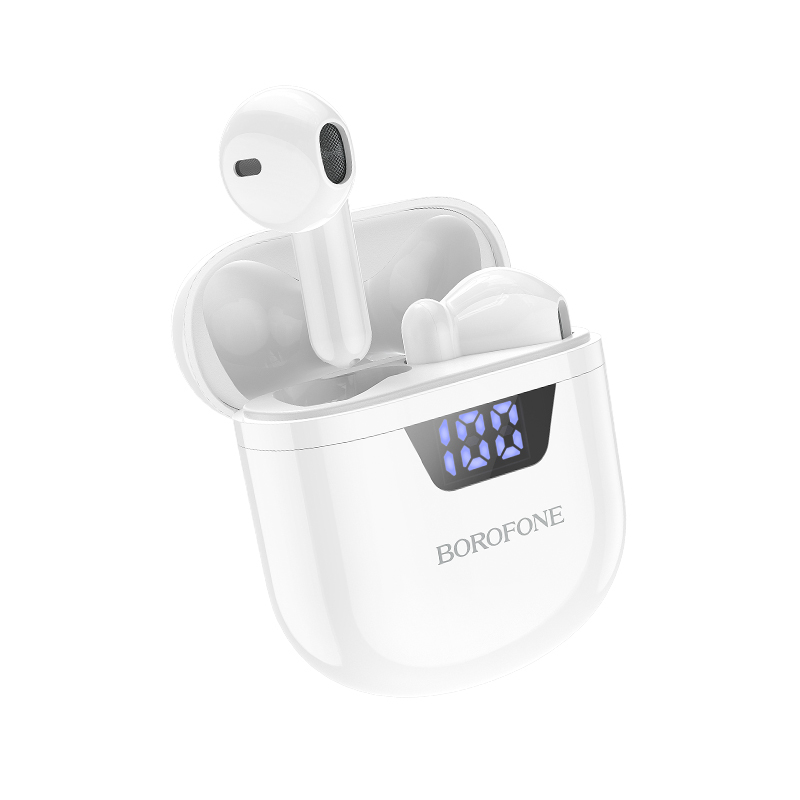 BOROFONE TWS BLUETOOTH EARPHONES BW05 PURE TONE WHITE