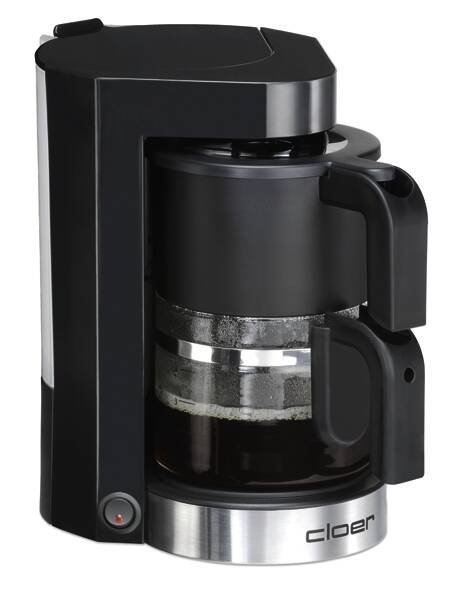 Cloer Filterkaffeemaschine 5990 Schwarz-Edelstahl