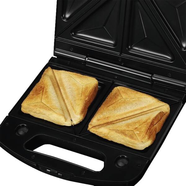 Severin Sandwichmaker SA 2968 Schwarz-Chrom