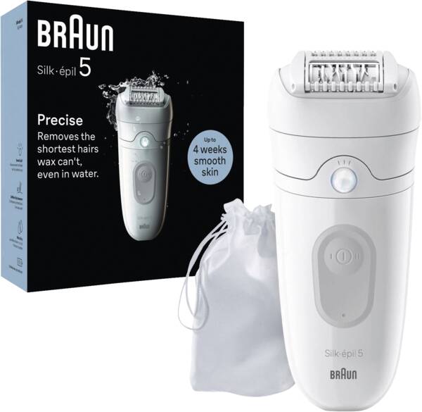 Braun Personal Care Epilierer Silk-epil 5-011 Weiss-Grau