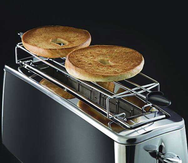 Russell Hobbs Langschlitz-Toaster Luna Moonlight Grey Langschlitz-Toaster