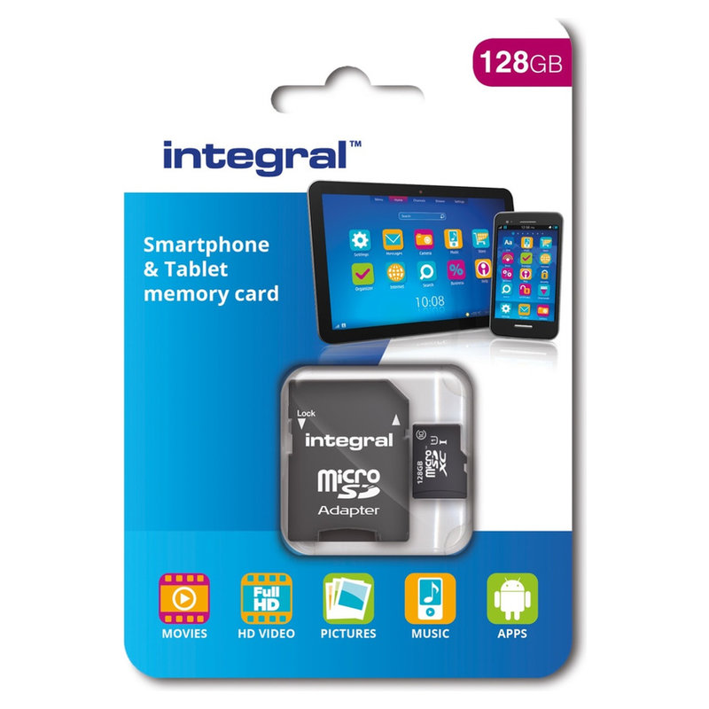 Integral SDXC Micro 128GB UHS-I Adapter