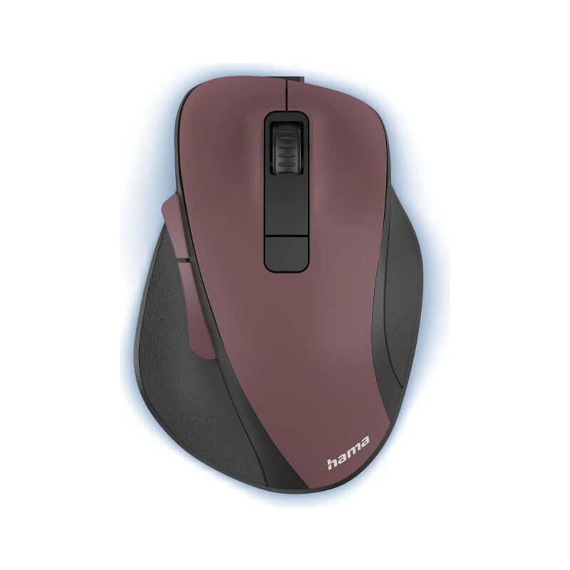 Hama Optische 6-Tasten-Funkmaus MW-500 Recharge, Bordeaux-Rot /Schwarz