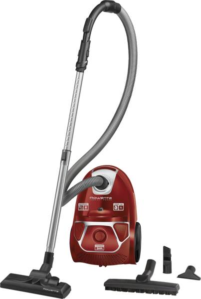 Rowenta Bodenstaubsauger RO 3953EA Rot-Silber