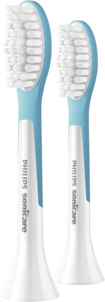 Philips PH Aufsteckbürste für Zahnbürsten HX6042/90 For Kids 2er Pack Weiss-Aqua