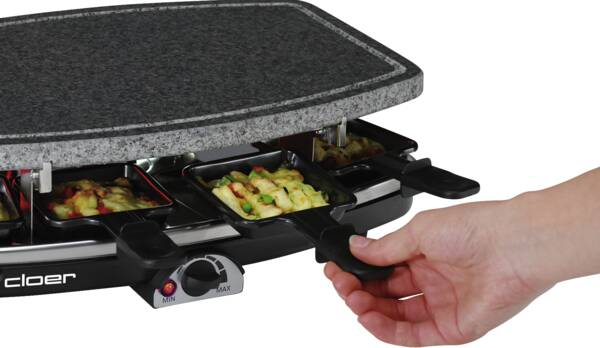 Cloer Raclette Raclette mit Naturstein 6430 Schwarz