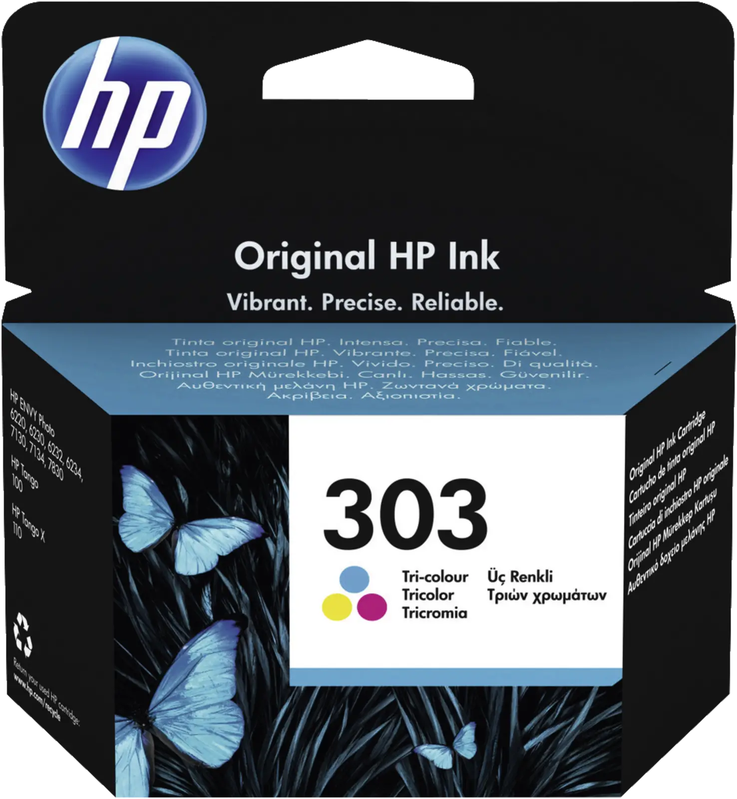HP 303 Tri-Color Original Ink Cartridge — Mehrfarbig