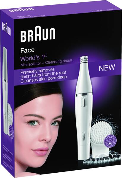 Braun Gesichtsepilierer Face SE 810 Weiss
