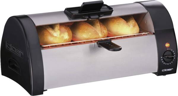 Cloer Brötchenbäcker Brötchenbäcker 3080 Edelstahl-Schwarz