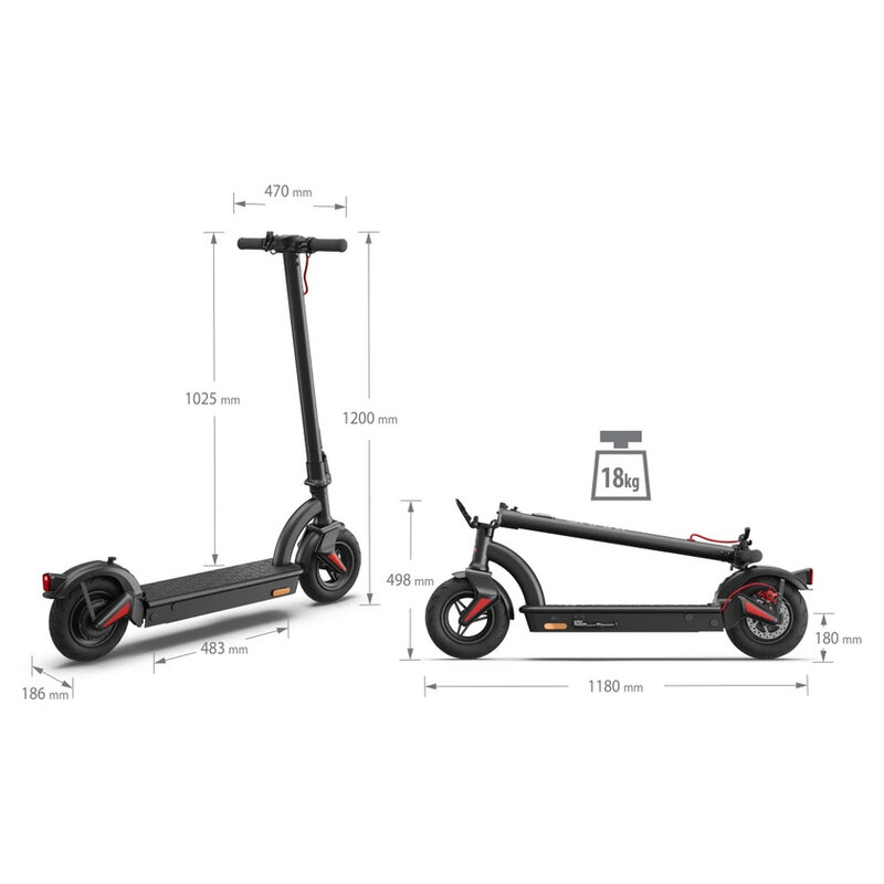 Sharp KS2A E-Scooter Display 10,4Ah schwarz