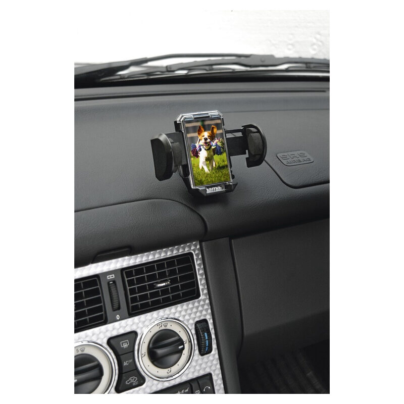 HAMA Universal-Multihalter Kfz, für Geräte mit einer Breite von 4 - 11 cm, Schwarz