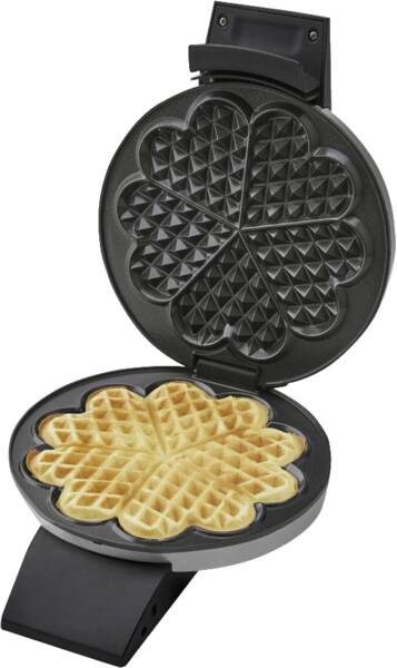 Cloer Waffeleisen Waffelautomat 1639SR Edelstahl-Schwarz