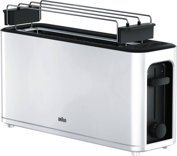 Braun Domestic Home Langschlitz-Toaster HT 3110WH PurEase Weiss