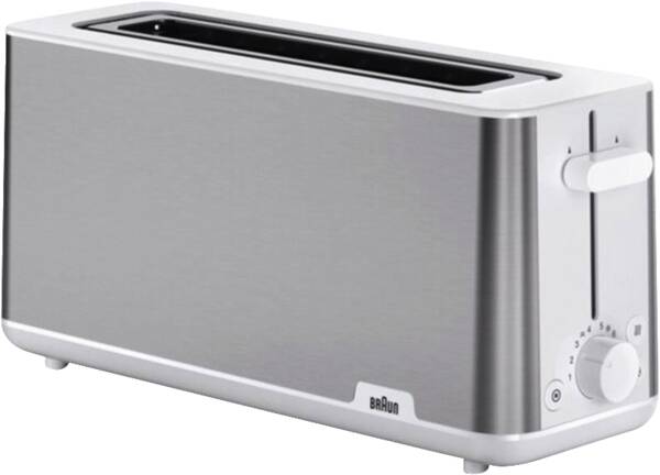 Braun Domestic Home Langschlitz-Toaster HT 1610 WH Weiss