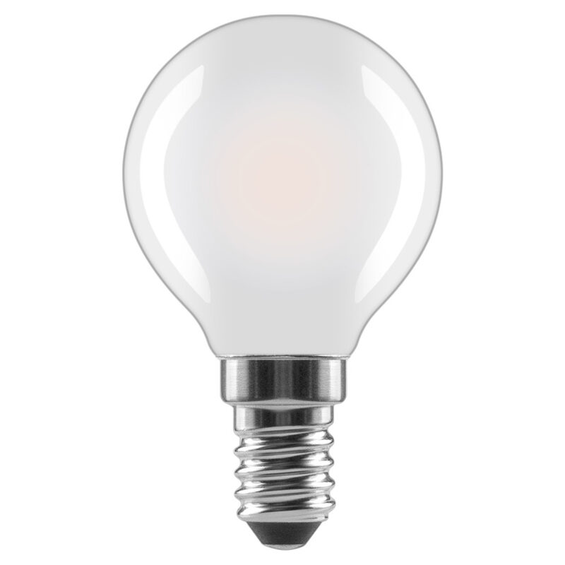 Xavax LED-Tropfenlampe Filament, E14, 470lm, 4W ersetzt 40W, Warmweiß, Matt, dimm