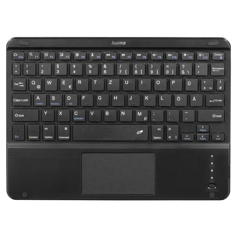 HAMA Tablet-Tasche mit Bluetooth-Tastatur Premium Apple iPad Pro 13 (2024 / 2025), Schwarz