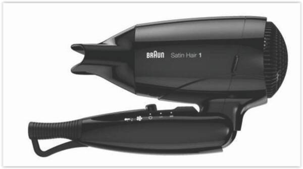 Braun Haircare Reise-Haartrockner HD 130 Satin Hair 1 Schwarz