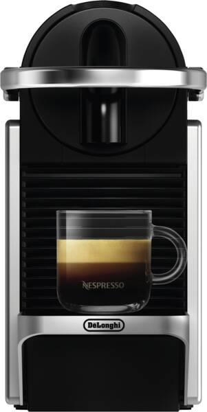 DE LONGHI EN 127.S Pixie Nespresso-Kaffeemaschine Silber Silber